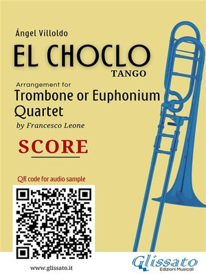 cover image of Trombone/Euphonium Quartet score of "El Choclo"